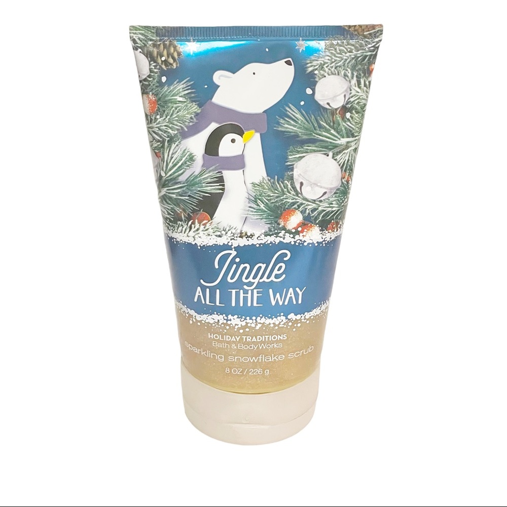 Bath & Body Works Jingle All The Way Sparkling Snowflake Body Scrub‎ 8oz NEW